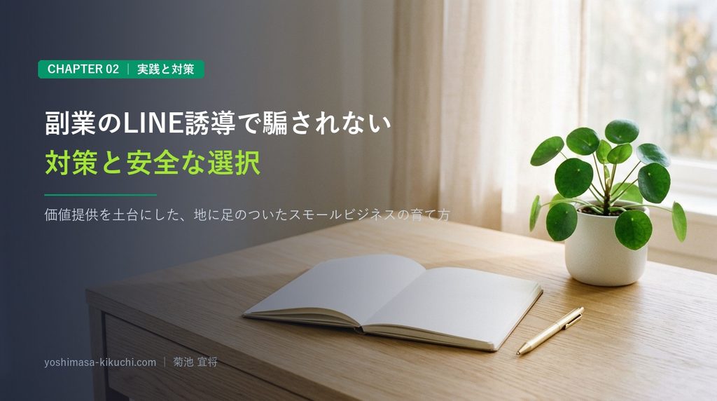 副業のLINE誘導で騙されない対策と安全な選択、に関する画像