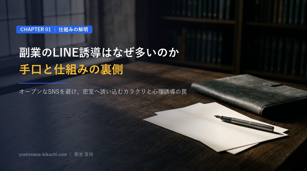 副業のLINE誘導はなぜ多いのか手口と仕組みの裏側、に関する画像